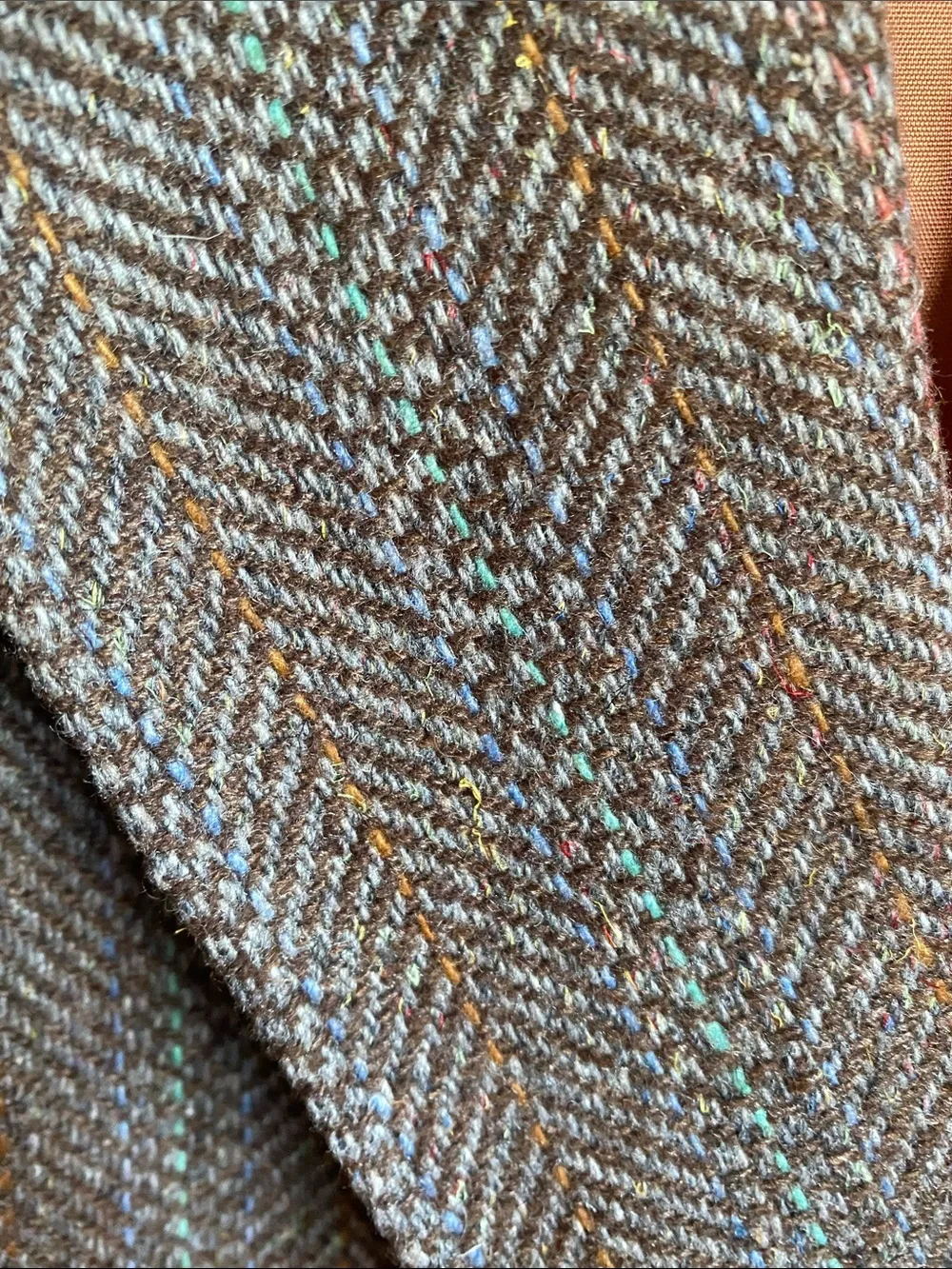 Vintage Austin Manor Multi-Color Brown Blazer, chest 23”